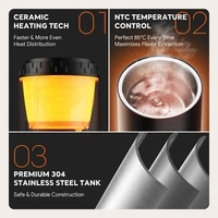 iCafilas Wireless Electric Portable Espresso Coffee Machine 3-in-1 Capsule Powder Travel Coffee Maker  for Car & Camping Coffee 3