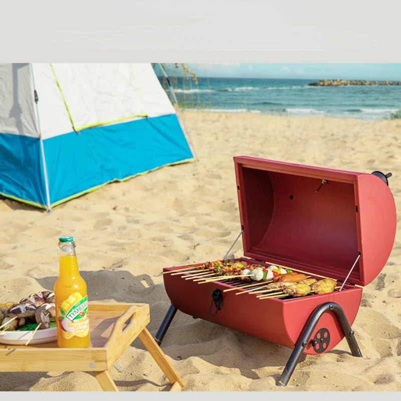 

Portable Outdoor Barbecue Grill Household Indoor Charcoal Full Set of Tools Mini Outdoor Kebab Thickened Carbon Grill Bbq Grill