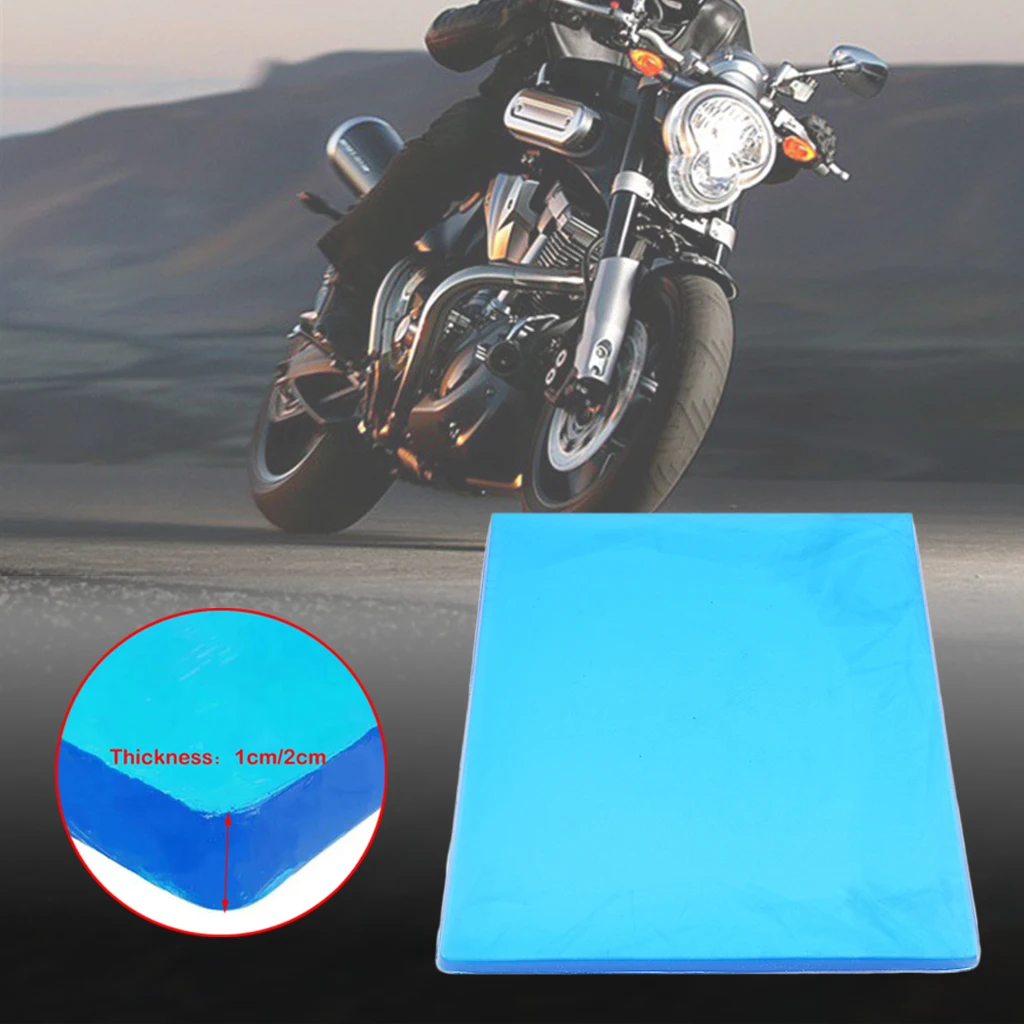 LisylineAuto Motorcycle Seat Gel Pad Seat Cushion Shock Absorption Mats  Reduce Fatigue Comfortable Soft Cushion Cool DIY Pad Motorcycle Seat Foam