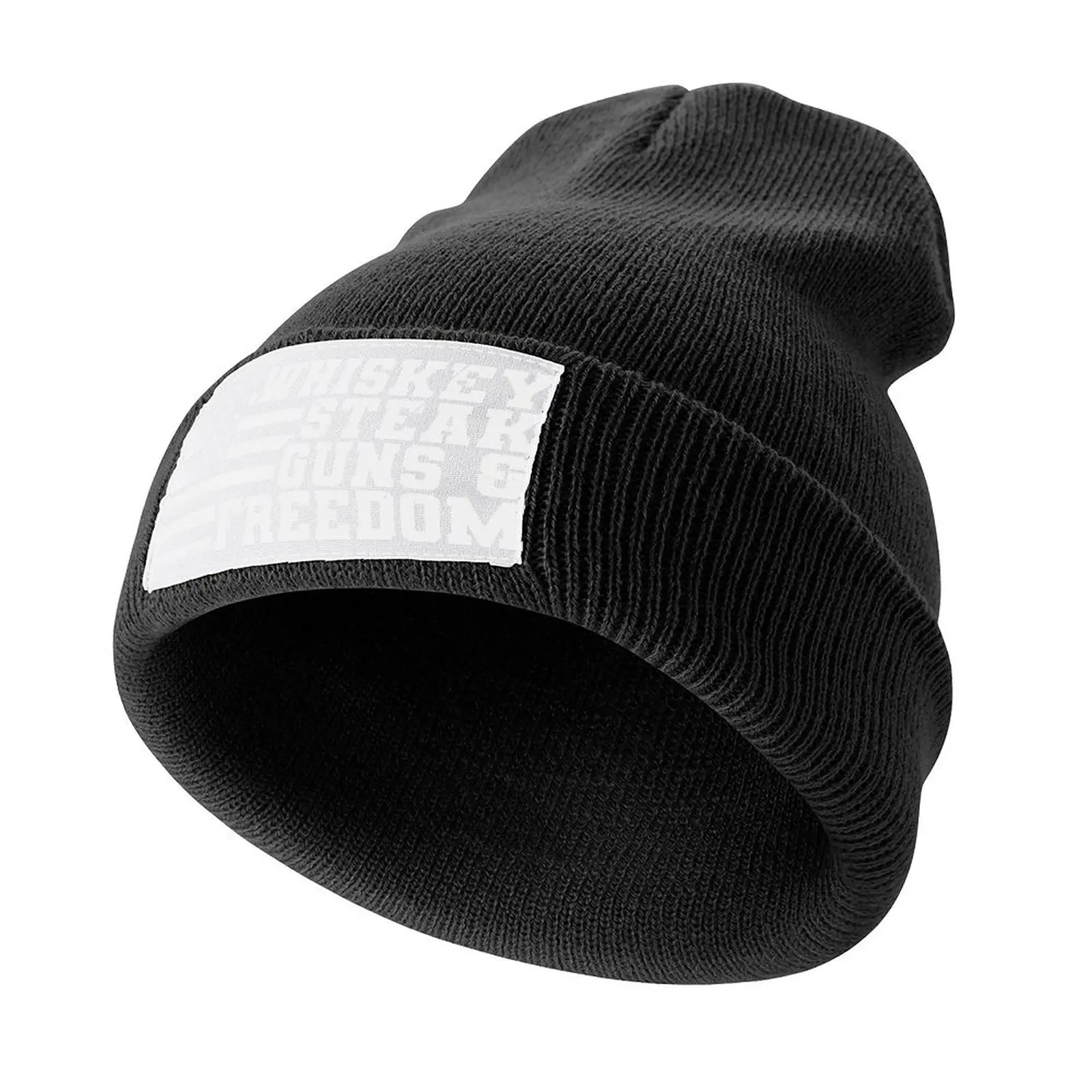 

Guns Not Money - Whishkey Steak Guns n Freedom Knitted Cap black Trucker Hat Golf Hat Man Luxury Man Hat Hat Male Women's