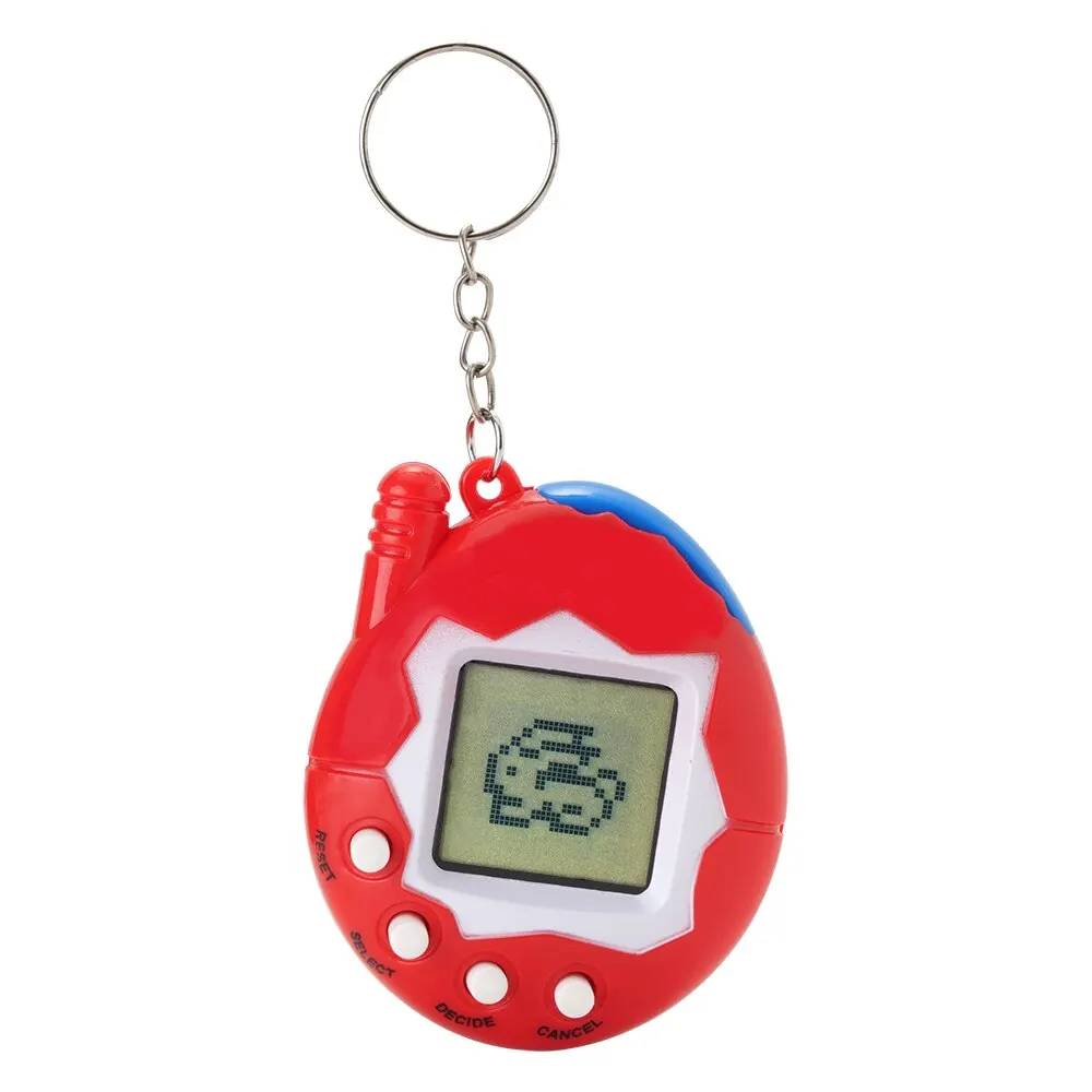 2 Pcs Interactive Virtual Pet Games Portable LCD Electronic Toys for Kids,Simulation Training Learning Gift (Random Colors)