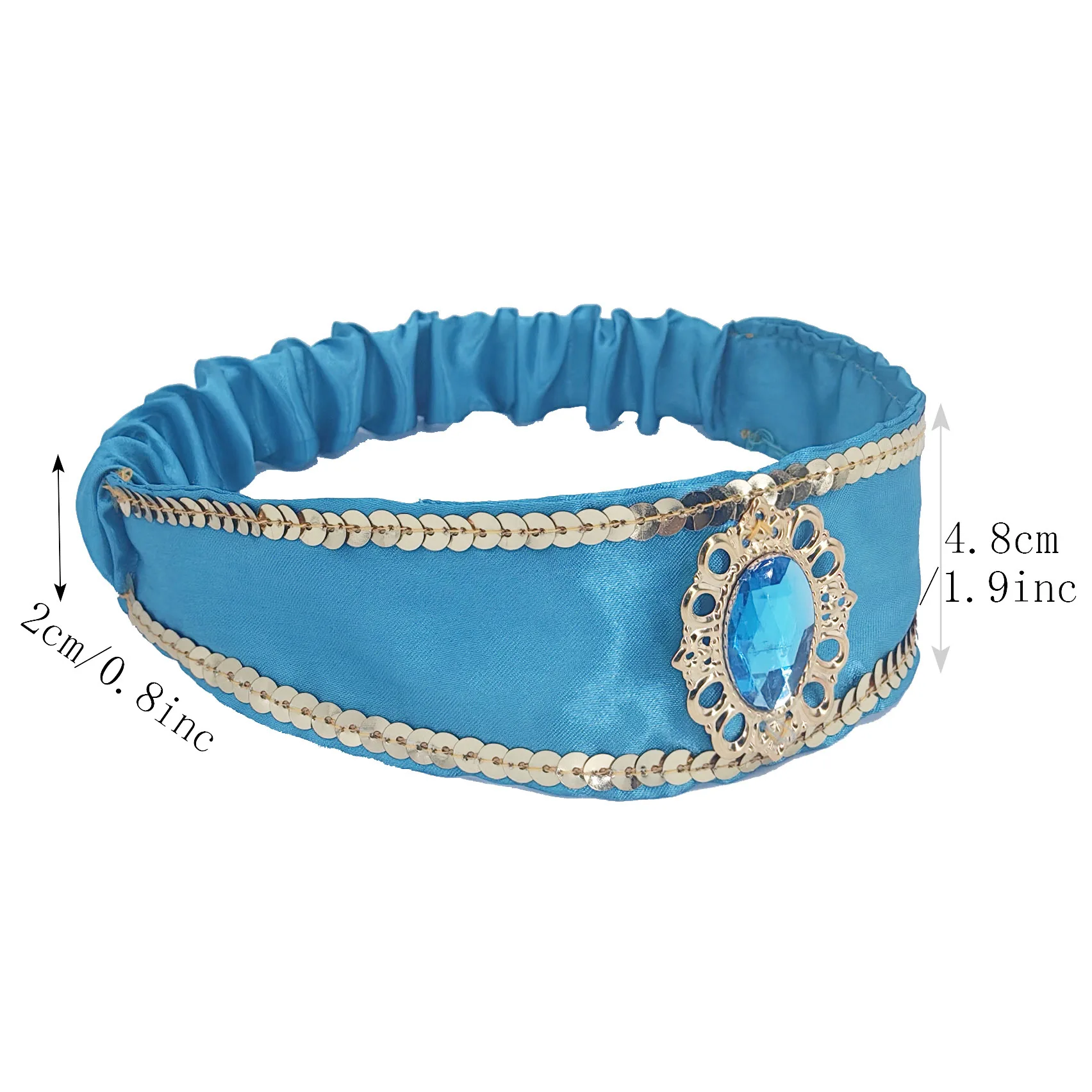 Movie Aladdin Jasmine Princess Headband Headpiece for Women Girls hair accessories