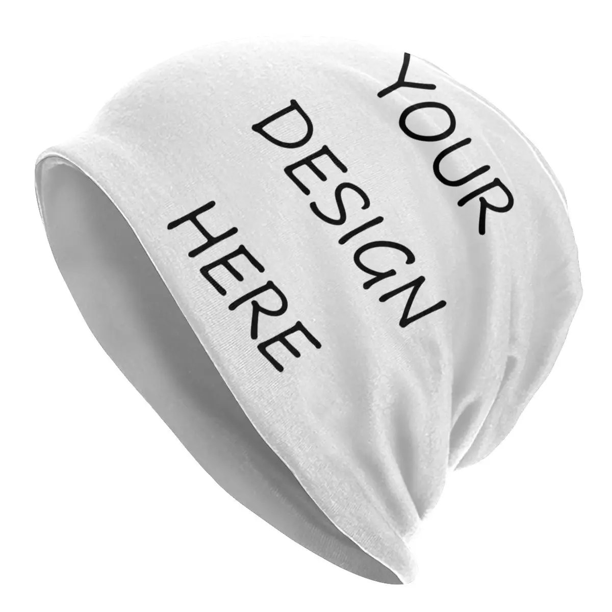 

Winter Warm Knitting Hat Adult Unisex Custom Your Photo Logo Text Print Skullies Beanies Caps Your Design Here DIY Bonnet Hats