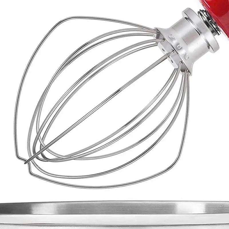 

Kitchen Aid Whisk Stainless Steel Tilt-Head Stand Mixer Wire Whip Dishwasher Safe Multi-Use Cream Stirrer For Cake Balloon Egg