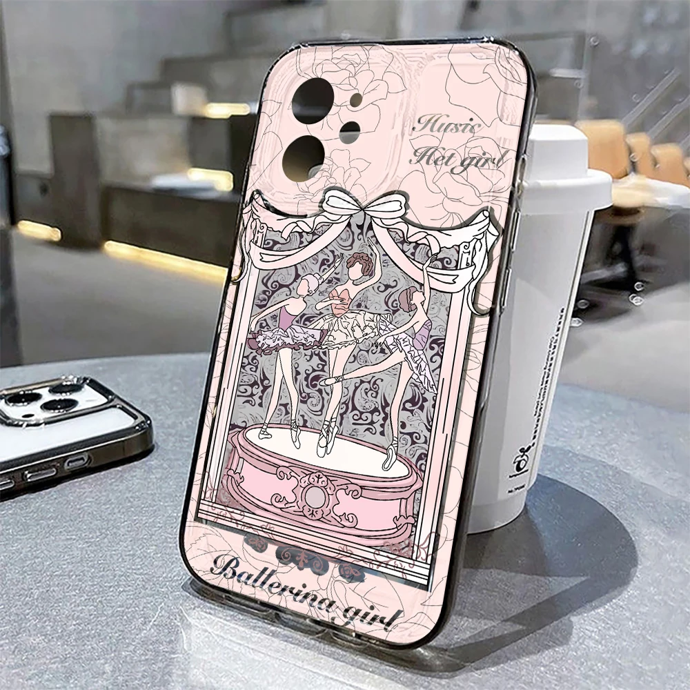 Pink Ballerina Girl Phone Case For iPhone 11 Case iPhone 15