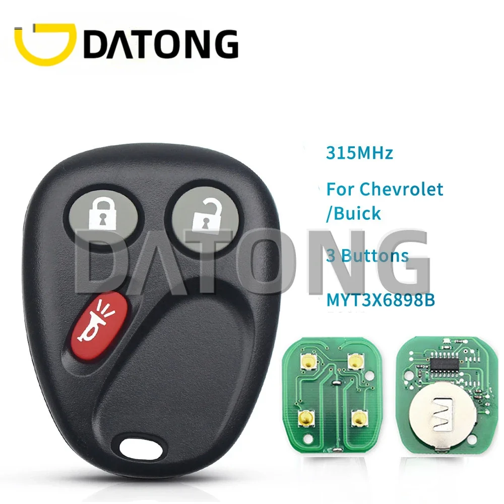 

Datong MYT3X6898B Remote Key Fob 315MHz Keyless For Chevrolet GMC Envoy Trailblazer 2002 2003 2004 2005 2006 2007 2008 2009