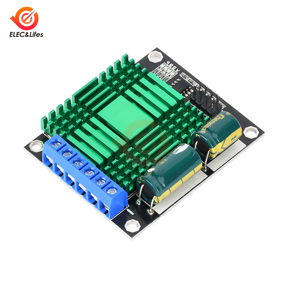 듀얼 PWM DC 모터 드라이버 모듈, DC 모터 속도 컨트롤러, 범용 고출력 H-브리지 거버너, DC 9V-30V 60A