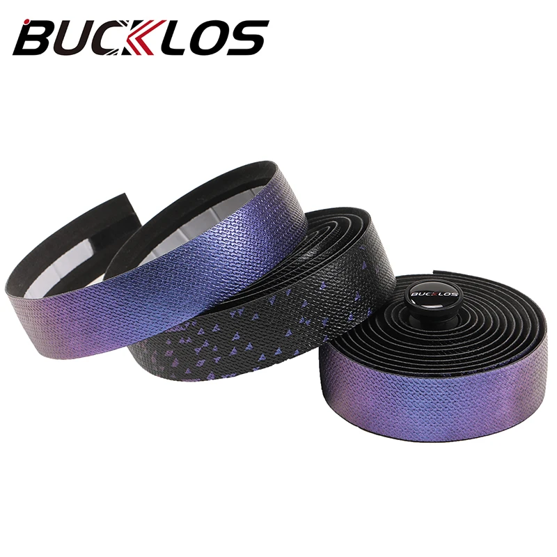 BUCKLOS Road Bike Handlebar Tapes Soft PU+EVA Bicycle Bar Tpae Gradient Comfortable Bike Handlebar Tape Bicycle Accessories