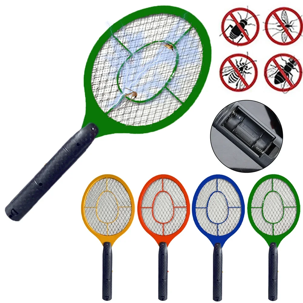Electric Fly Insect Bug Zapper Bat Handheld Insect Fly Swatter Racket Portable Mosquitos Killer Pest Control for Bedroom Insects