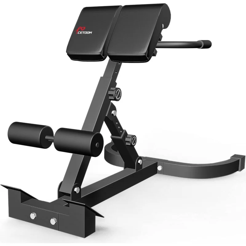 

Multi-Functional Bench for Full All-in-One Body Workout – Hyper Back Extension Roman Chair Adjustable Ab Sit up Bench Decline Be