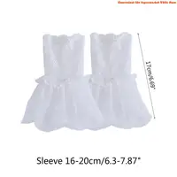 E06E – robe mariée à fausses manches, manchettes décorées à mode, pull, manches décoratives 6