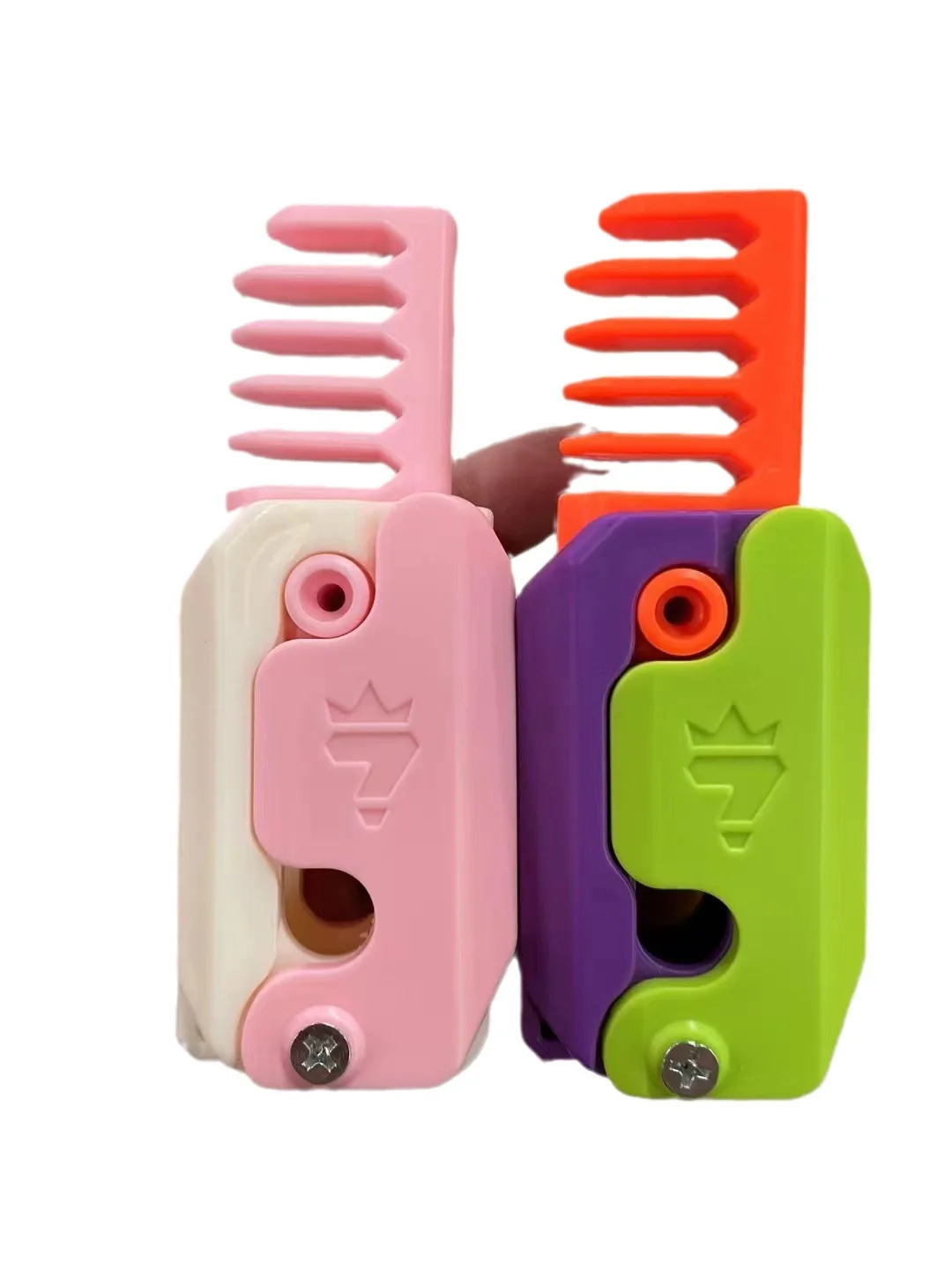 New Fidget Creative Hair Comb 3D Gravity Mini Comb Funny Carrot Comb Decompression Toy for Girls Kids Pressure-relief Combs