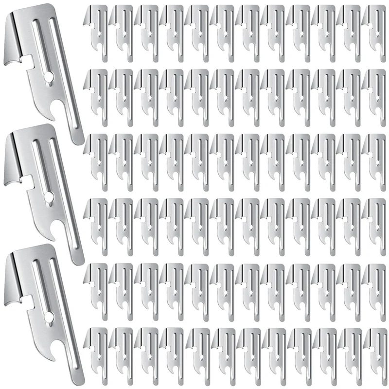 100 шт., электронные открывалки из нержавеющей стали для кемпинга