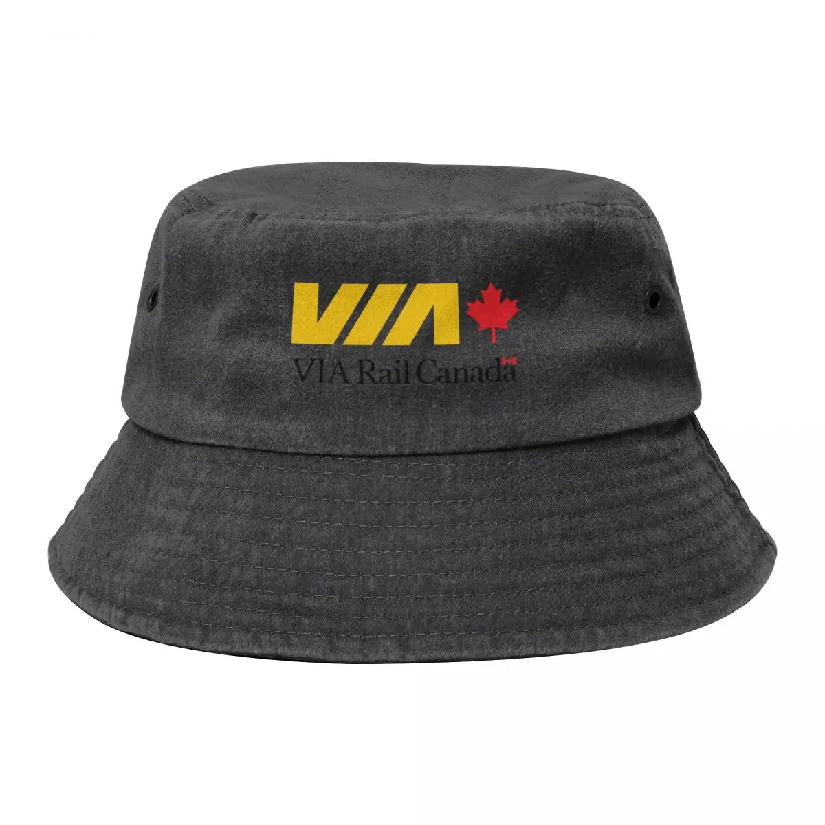 

VIA Train Logo Bucket Hat Bobble Hat Snapback Cap New In Hat Fishing cap Women's Hats For The Sun Men's