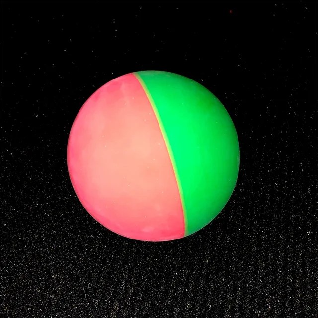 1pc 6cm Dual-color Racquet Balls Squash Low Speed Rubber Hollow Ball Training Competition High Elasticity Bouncing Balls 6