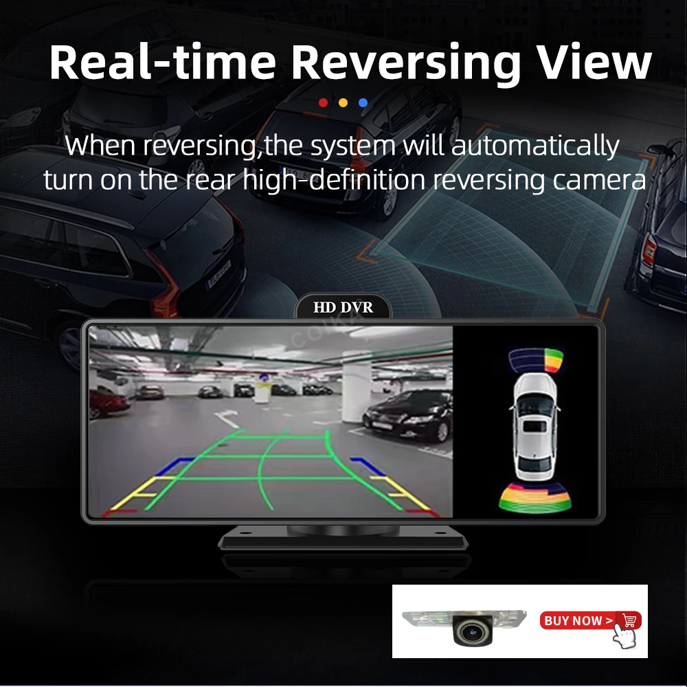 HD 10.26 GPS ̼ ī÷, ȵ̵ ڵ ġ ũ DVR ī޶, 3840*2160P 5G  ̷, ڵ ú ڴ