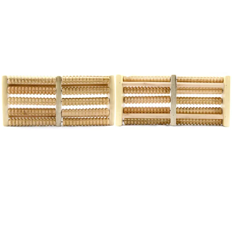 5 Row Wooden Foot Massage Roller foot massage roller