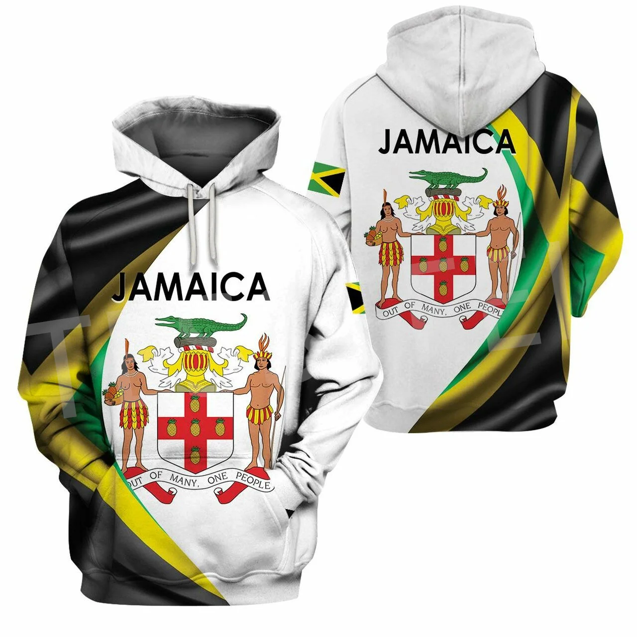 NewFashion Africa Country Reggae Jamaica Lion Tattoo Colorful Retro Tracksuit 3DPrint Men/Women Casual Funny Pullover Hoodies X8