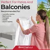 Bartnelli Wall Mounted Laundry Drying Rack for Clothes | with Patented Foldable Design for Maximum Space-Saving Efficiency 6