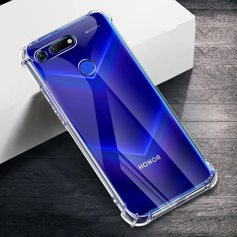 Shockproof Transparent Silicone Phone Case - Anti-Knock Soft Back Cover