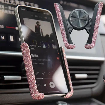 Car Phone Holder Diamond Crystal 1