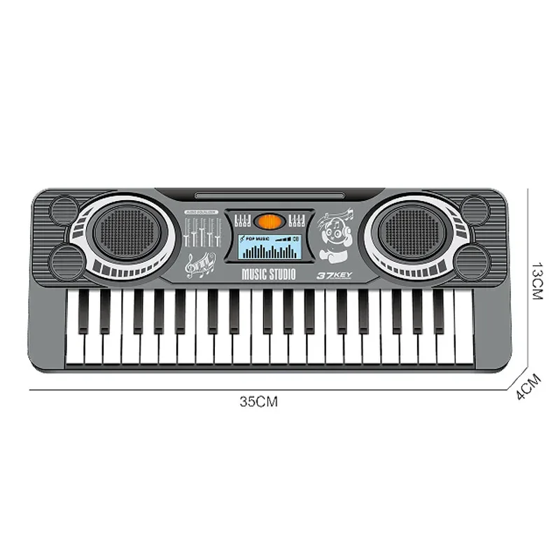 37/61-Key Digital Piano Keyboard Portable for Beginners,Kids Learning Musical Toy Instrument,Child Educational Developing Gift