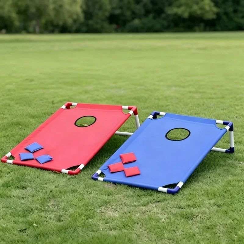 어린이 야외 샌드백 던지기 장난감 바운싱 게임 보드 샌드백 훈련 세트 어린이 야외 스포츠 엔터테인먼트 놀이 세트