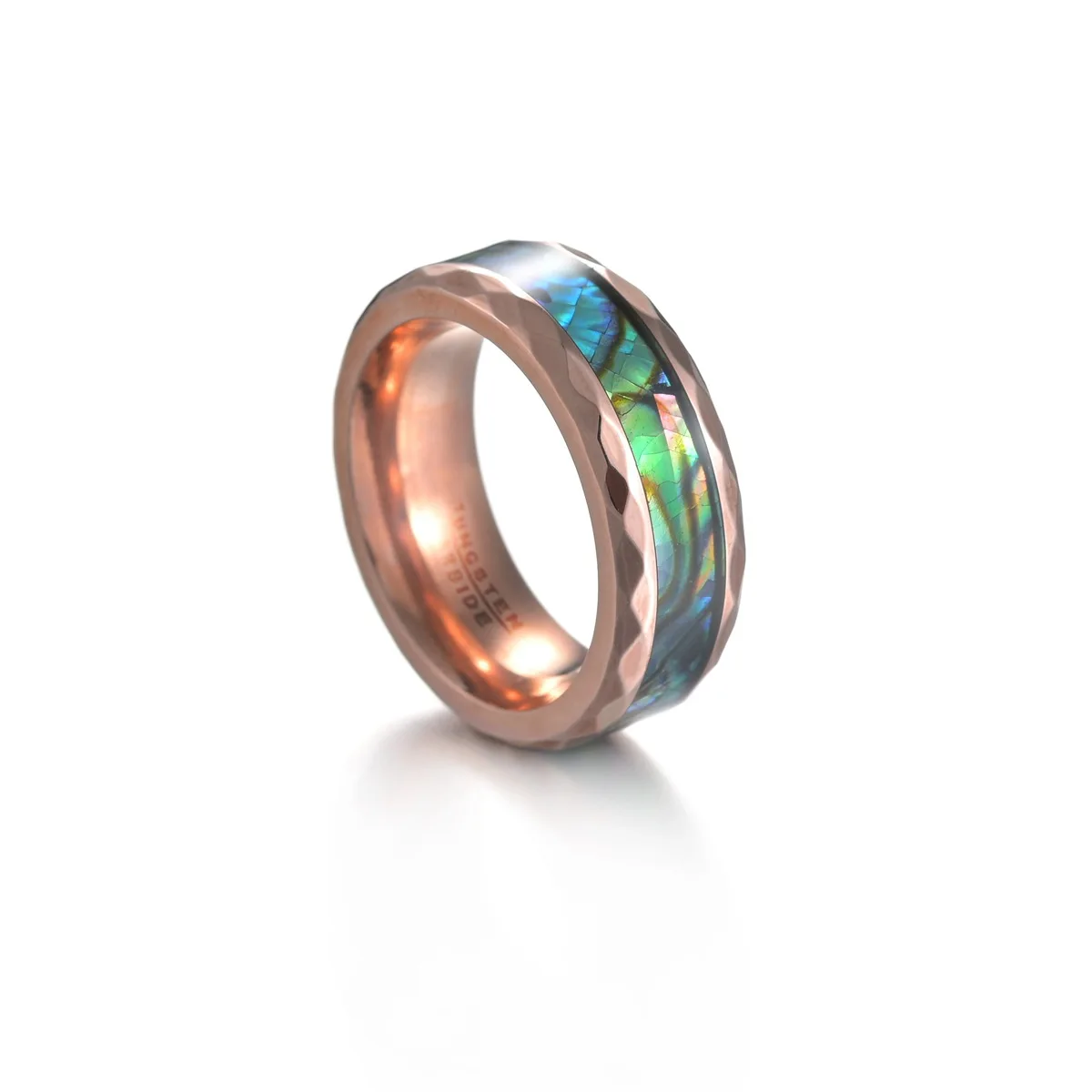 

Abalone Shell Tungsten Ring Luxury Couple Valentine's Day Jewelry Gifts