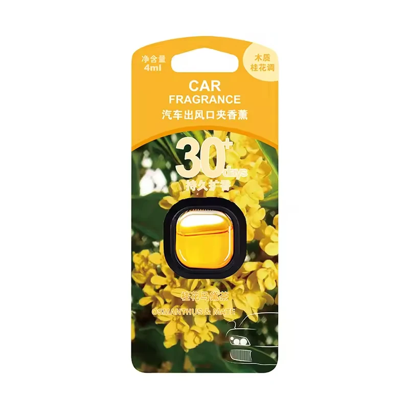 Hot Sell Long Lasting up to 30 Days Car Air Freshener Vent Perfume with Vent Clip 50pcs