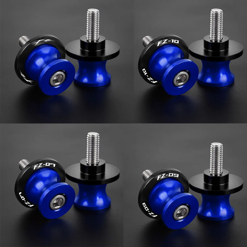 

For YAMAHA FZ1 fz6 FZ8 FZ07 FZ09 FZ10 FZ150 FZ150I Motorcycle Accessories 6MM CNC Aluminum Swingarm Spools Stand Screws Slider