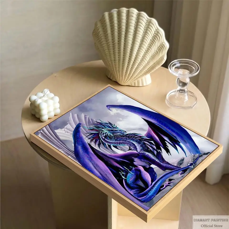 DIY 5D Dragon Diamond Painting Full Round Square Crystal Rhinestone Cross Stitch Diamond Embroidery Mosaic Pictures Home Decor diamond painting diamond painting accessories diamond painting sealer diamond painting stickers diamond painting pen diamond painting accessory box diamond painting coasters