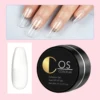 Coscelia Nail Art set with 15ML Clear UV Gel Nail Forms and White UV Gel Brush for Quick Building Nail Extension Manicure Tools 4