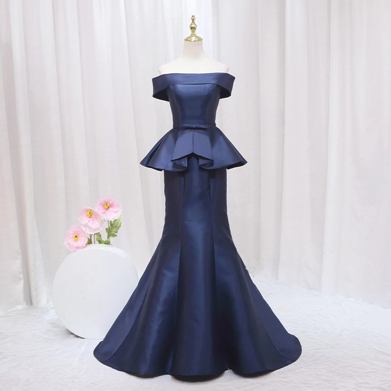 

SunnyBridal Royal Blue Long Prom Dresses 2023 Luxury Embroidery Sexy Mermaid Style Black Girl Prom Gala Party Gowns