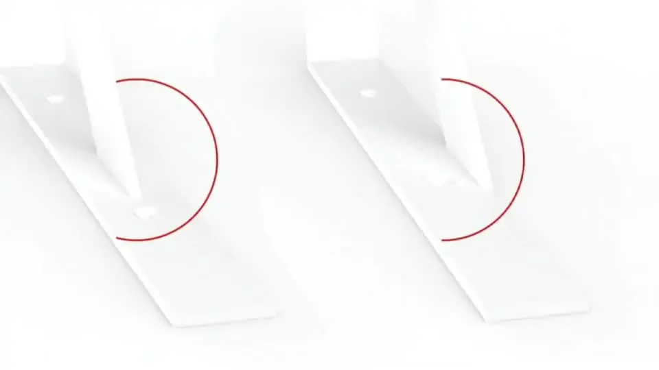 Staffe Triangolari Per Mensole 250x164mm - Supporti Metallo Angolari 90° - Set 2 Pezzi Con Viti - Foto 9