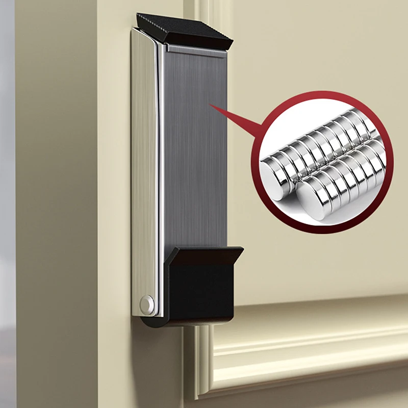 Door Stoppers Pedal Kick Down Door Stop Self Adhesive Holder No Drilling Stoppers Stainless Steel Anti-Slip Doorstop silicone door stopper,door stopper bumpers,door stopper,magnetic door stopper