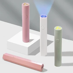 CNHIDS Portable Mini Nail Dryer Lamp UV LED Nail Light For Curing All Nail Gel USB Rechargeable Nail Art Tool Home Travel Use