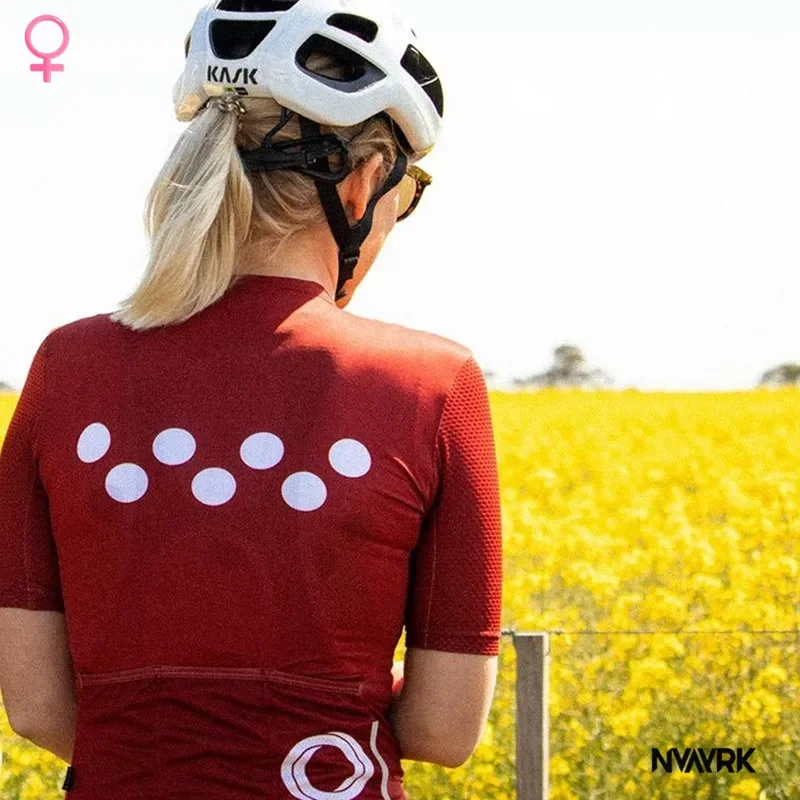 Cycling jersey women Colorful rainbow color series short air mesh sleeve cycle wear MTB Female bike riding shirt