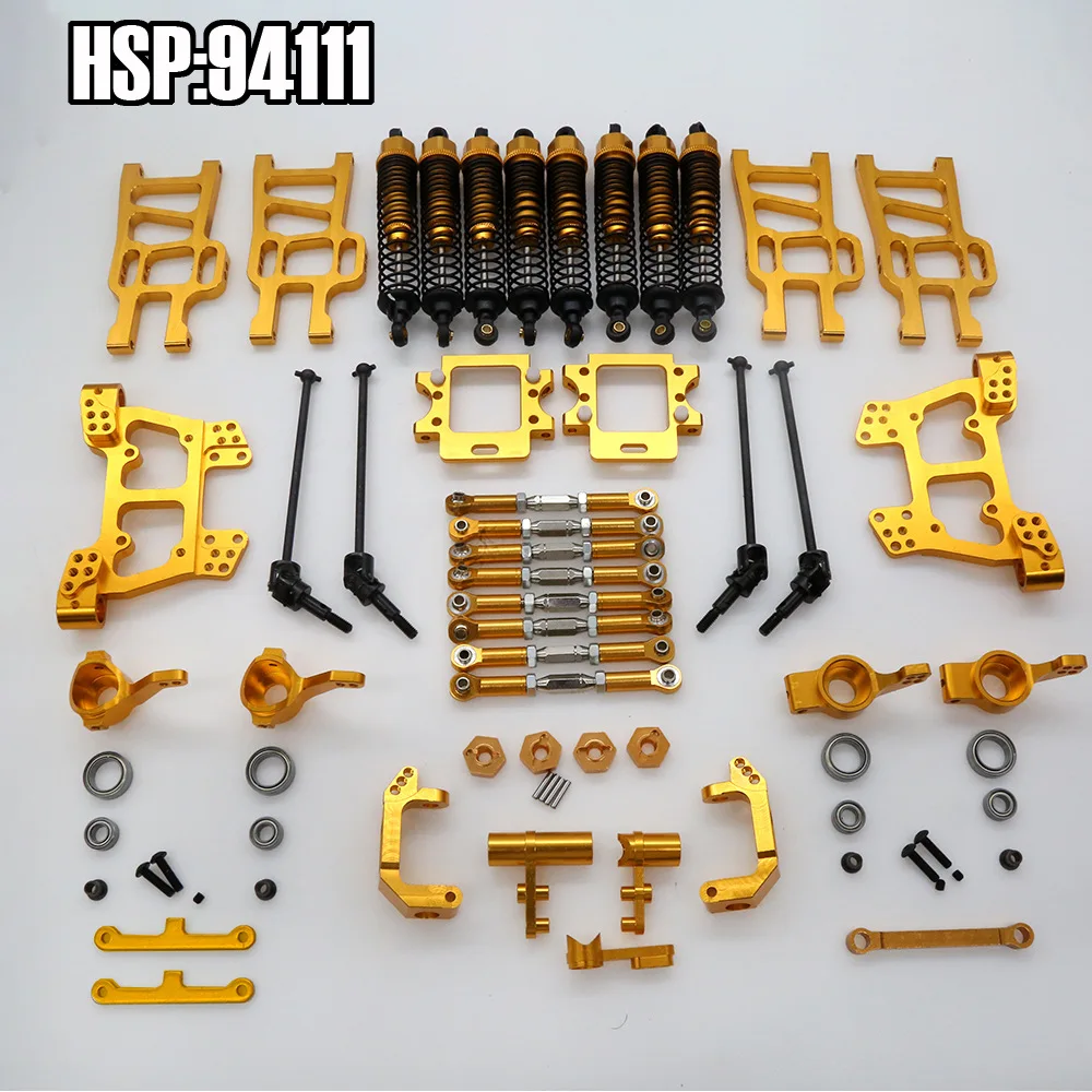 Axe de roue en aluminium du Kit CVD Arbres de Transmission et Axes pour HSP 1/10 RC Buggy, avec vis de fixation.