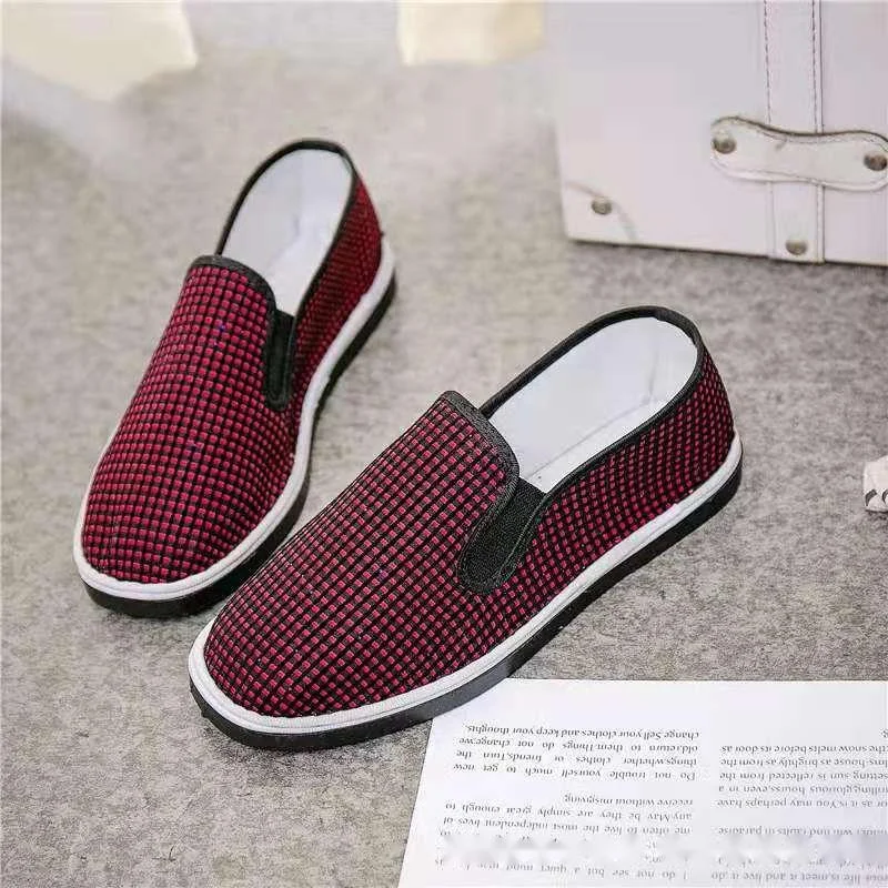 Moteriški odiniai batai Krepšinio batai Sportbačiai Canvas Arch Support Kvėpuojantys lengvai valomi sportbačiai_voghion.com