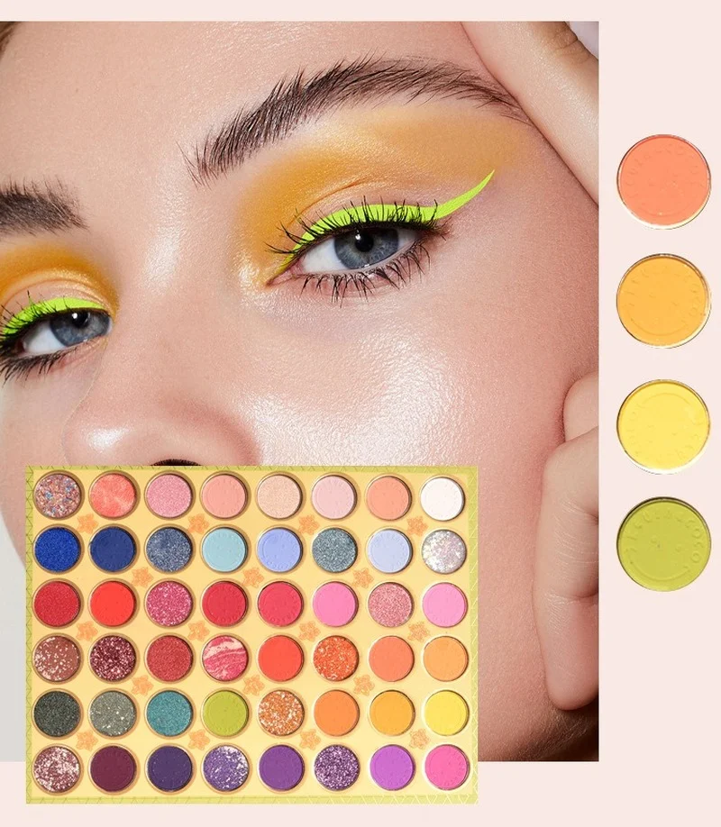 Ucanbe Amber Gem Eyeshadow Palette - 54 Colors Matte Shimmer Satin Flash  Eye Shadow - Eye Shadow - AliExpress