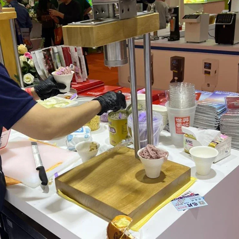 Hand Operation Gelato Noodles Spaghetti Shape Ice Cream Press Tool Japanese Snack Mont Blanc Ice Cream Making Machine 5