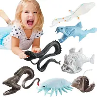 7Pcs Ocean Animal Prehistoric Sea Creature Model Sea World Simulation Marine Life Animals Model Toys Kids Educational Toys Gifts 1