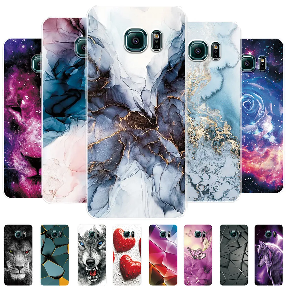 Per Samsung S6 Case S6 Edge Marble Candy Custodia Trasparente Per Telefono Per Samsungs6 S6 Edge Cover Posteriore In Silicone Per Galaxy S6 Edge Plus