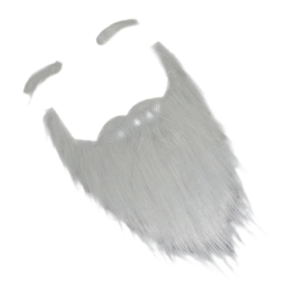 Party Performance Props Santa Claus White Beard White Eyebrows Fake Beard Set Christmas Hallowee Xmas Party Decoration Navidad