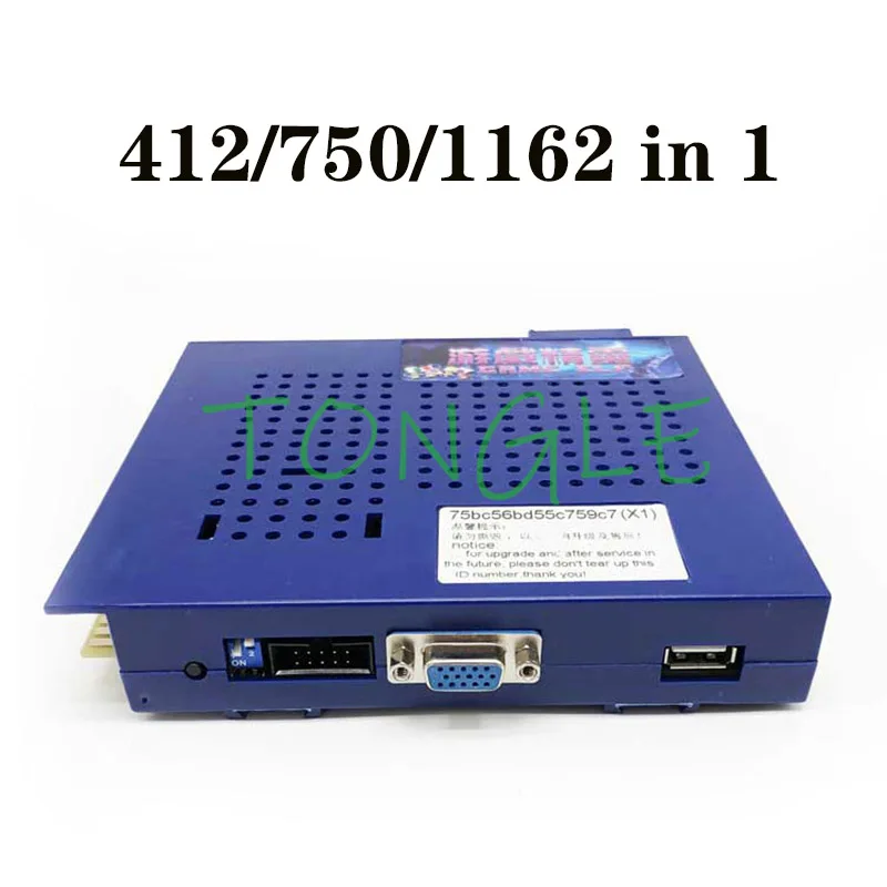 수평 및 수직 아케이드 Jamma 게임 보드, CGA 및 VGA가 포함된 멀티 게임 PCB 보드 엘프, 750 in 1, 412 in 1