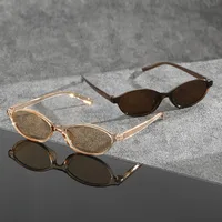 1 Pair of Y2K Style Classic Oval Frame Men's and Women's Fashionable Glasses Are Perfect for Casual Wear Photography - Image 2