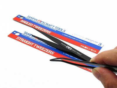 Angle Straight Tweezers Model Kits Tool Hobby Craft Tools Model Making Tool Building DIY Tamiya 74003 74004