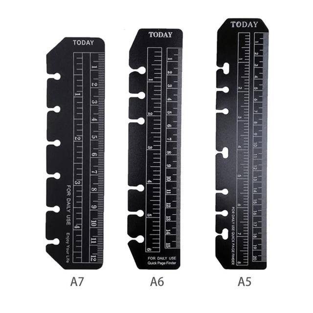 A5 A6 A7 Ruler Creative Loose Leaf Notebook Bookmark Ruler Index Ruler  Separator Mark Flexible Measurement - AliExpress