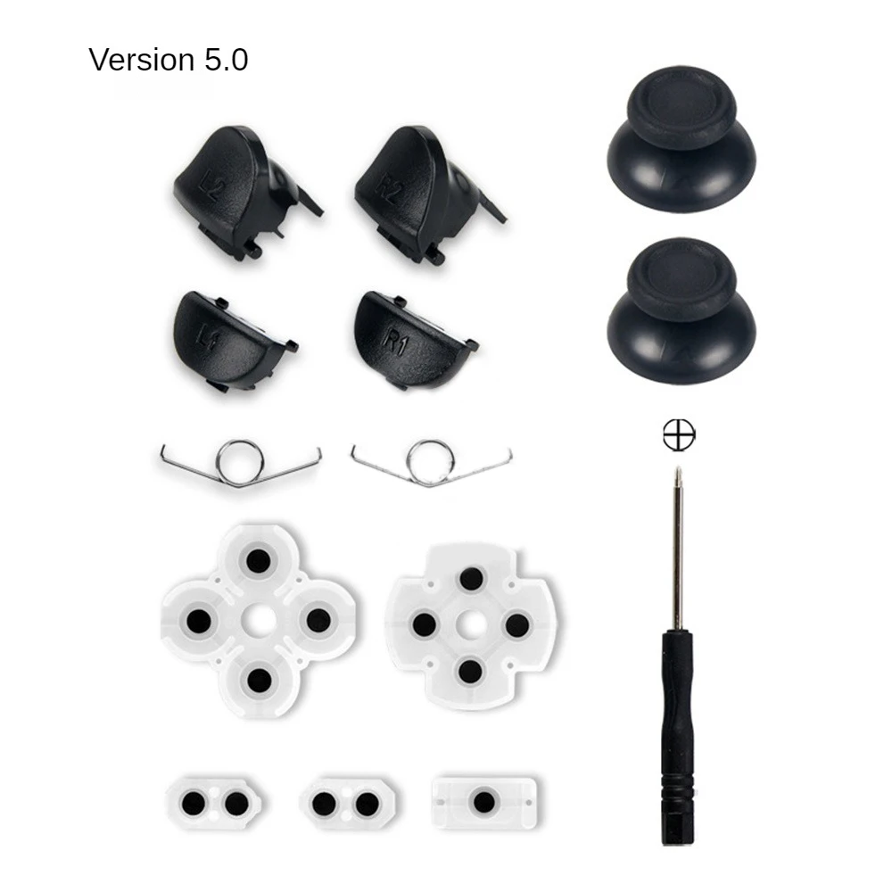 Ivyueenrubber Tappetini Per Pulsanti Adesivi Conduttivi Per Controller Dualshock 5 4 Ps5 Gamepad