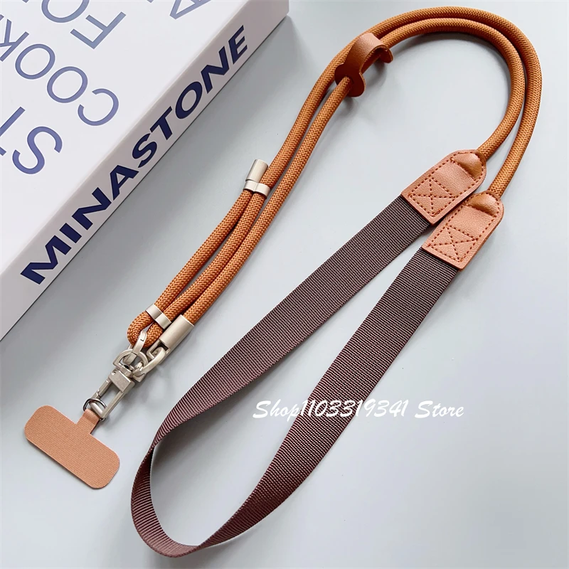 Versatile Fashionable Anti-Loss Adjustable Phone Lanyard with Dual Hooks
